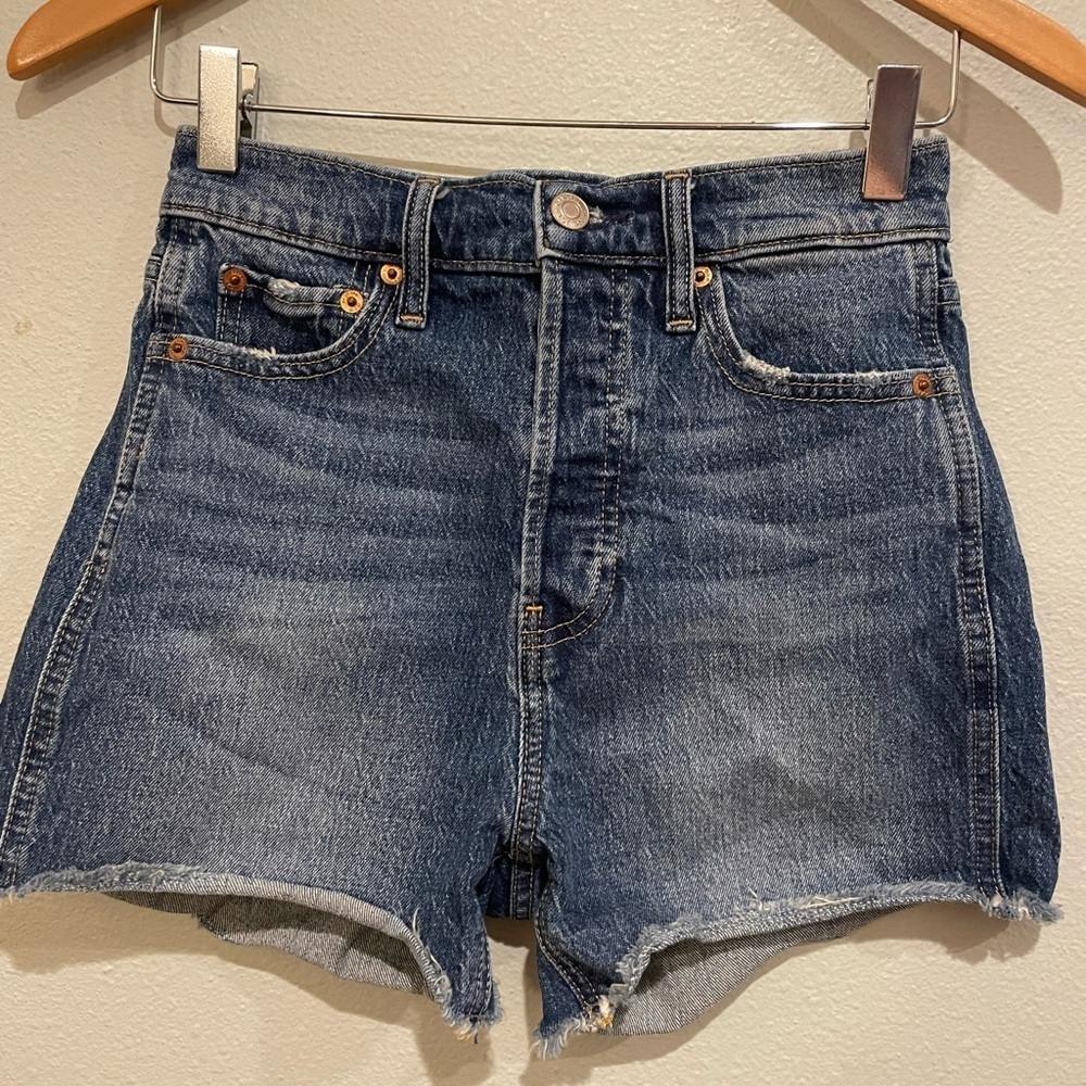 GAP Women's Dark Blue Jean Shorts